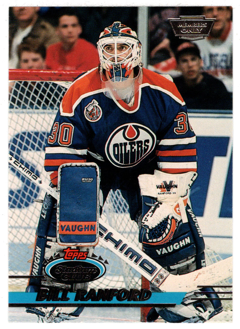 Bill Ranford - Edmonton Oilers (NHL Hockey Card) 1993-94 Topps Stadium Club # 131 Mint