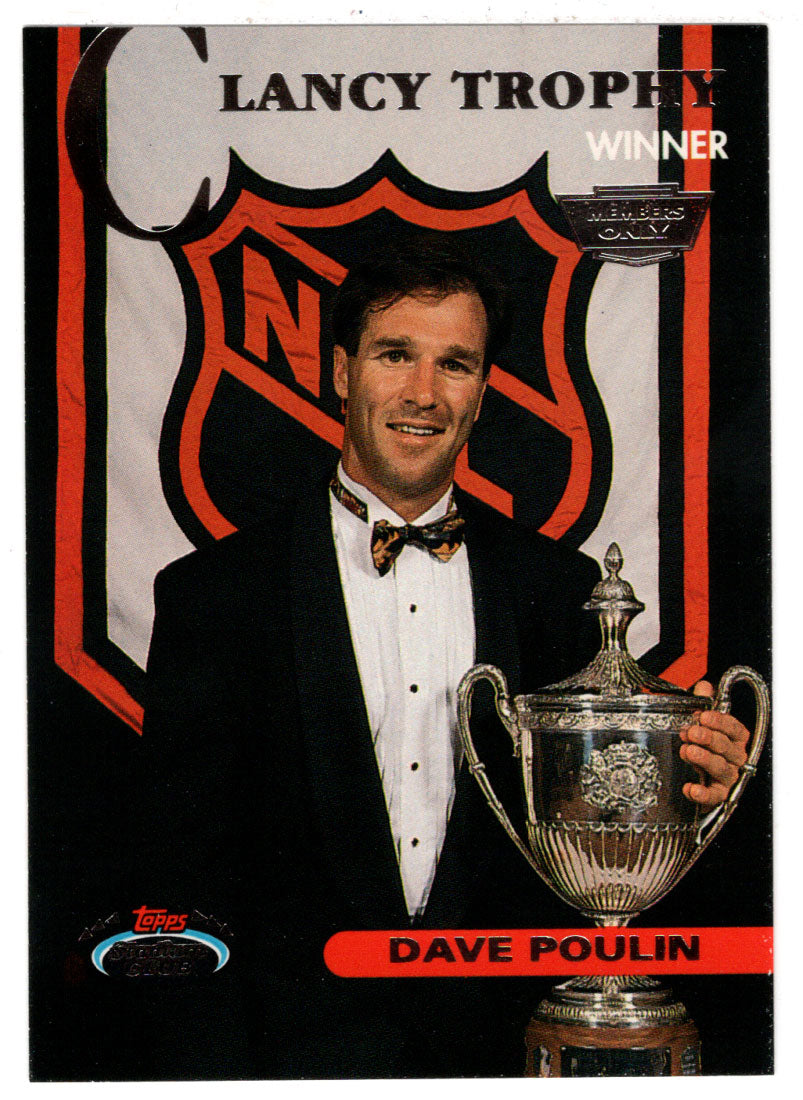 Dave Poulin - Boston Bruins - Clancy Trophy (NHL Hockey Card) 1993-94 Topps Stadium Club # 142 Mint