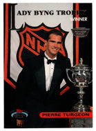 Pierre Turgeon - New York Islanders - Lady Byng Trophy (NHL Hockey Card) 1993-94 Topps Stadium Club # 145 Mint
