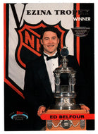 Ed Belfour - Chicago Blackhawks - Vezina Trophy (NHL Hockey Card) 1993-94 Topps Stadium Club # 150 Mint