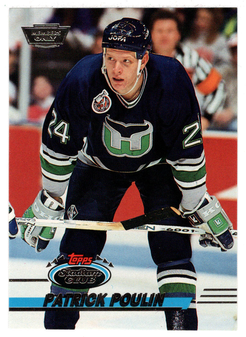 Patrick Poulin - Hartford Whalers (NHL Hockey Card) 1993-94 Topps Stadium Club # 157 Mint