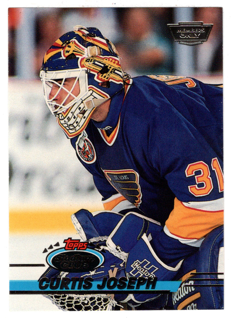 Curtis Joseph - St. Louis Blues (NHL Hockey Card) 1993-94 Topps Stadium Club # 162 Mint