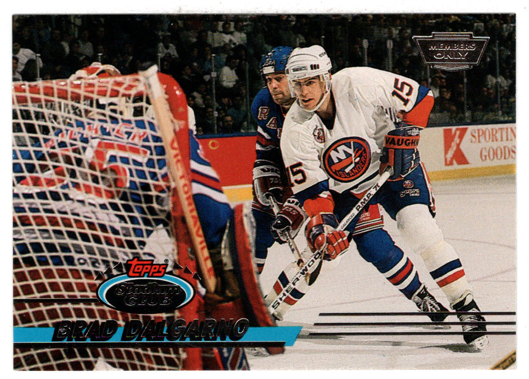 Brad Dalgarno - New York Islanders (NHL Hockey Card) 1993-94 Topps Stadium Club # 167 Mint