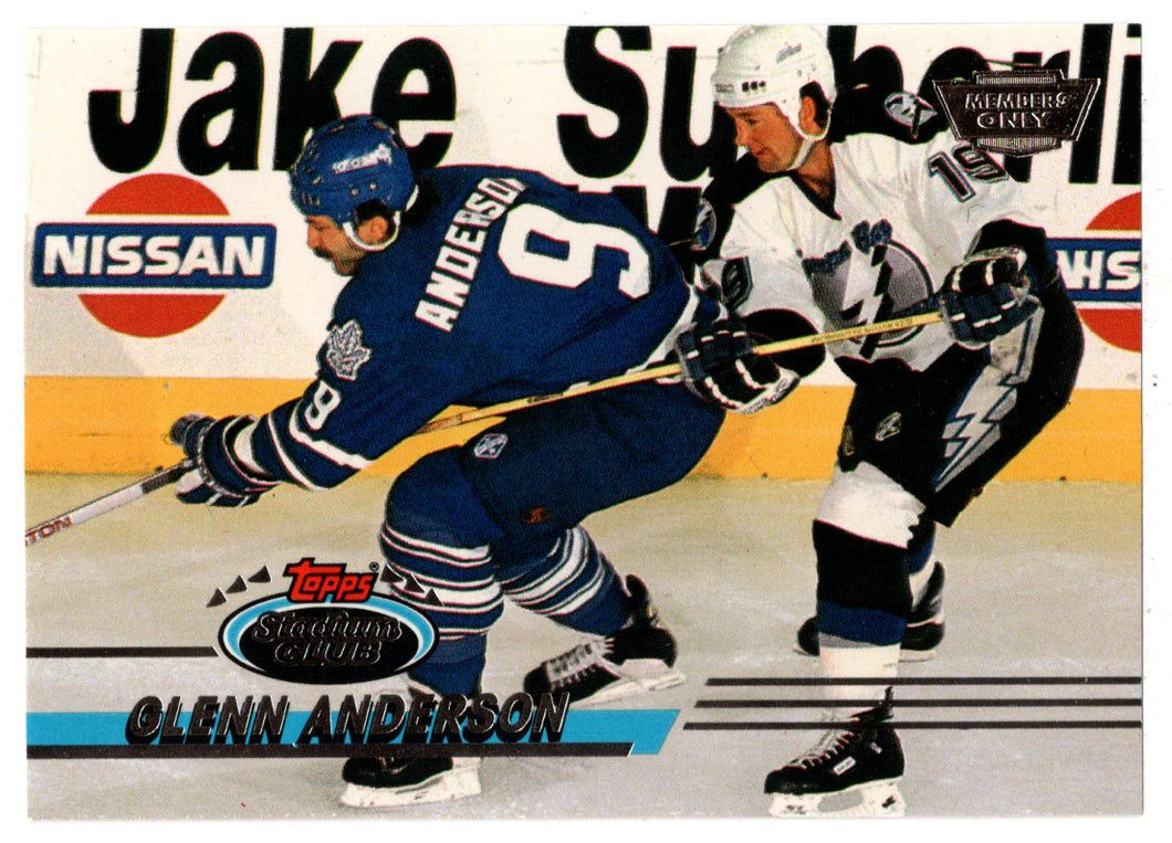Glenn Anderson - Toronto Maple Leafs (NHL Hockey Card) 1993-94 Topps Stadium Club # 168 Mint
