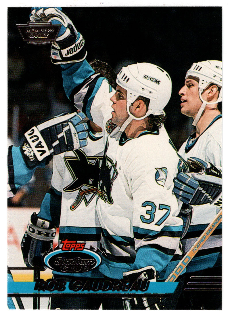 Rob Gaudreau RC - San Jose Sharks (NHL Hockey Card) 1993-94 Topps Stadium Club # 174 Mint