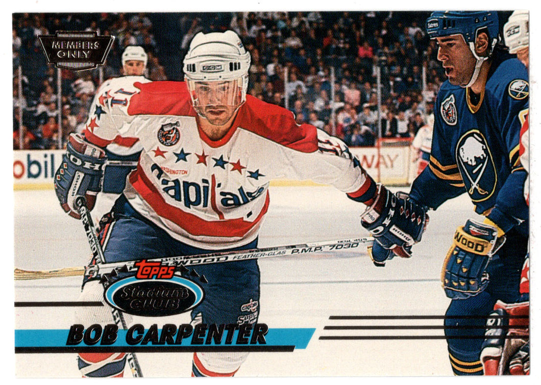 Bob Carpenter - Washington Capitals (NHL Hockey Card) 1993-94 Topps Stadium Club # 175 Mint