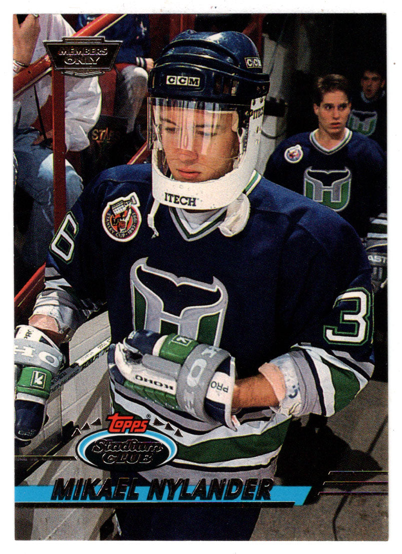 Michael Nylander - Hartford Whalers (NHL Hockey Card) 1993-94 Topps Stadium Club # 186 Mint