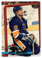 Jeff Brown - St. Louis Blues (NHL Hockey Card) 1993-94 Topps Stadium Club # 188 Mint