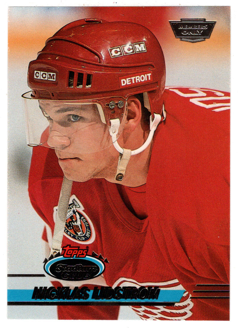 Nicklas Lidstrom - Detroit Red Wings (NHL Hockey Card) 1993-94 Topps Stadium Club # 196 Mint