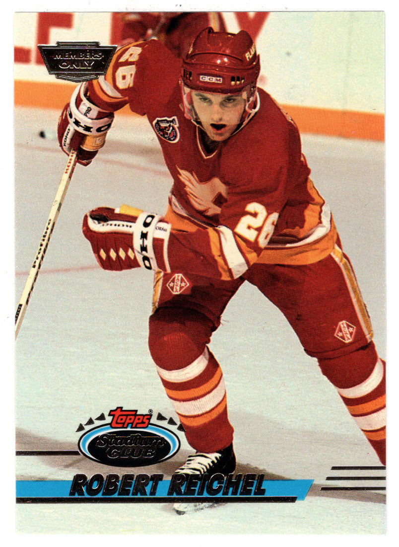 Robert Reichel - Calgary Flames (NHL Hockey Card) 1993-94 Topps Stadium Club # 198 Mint