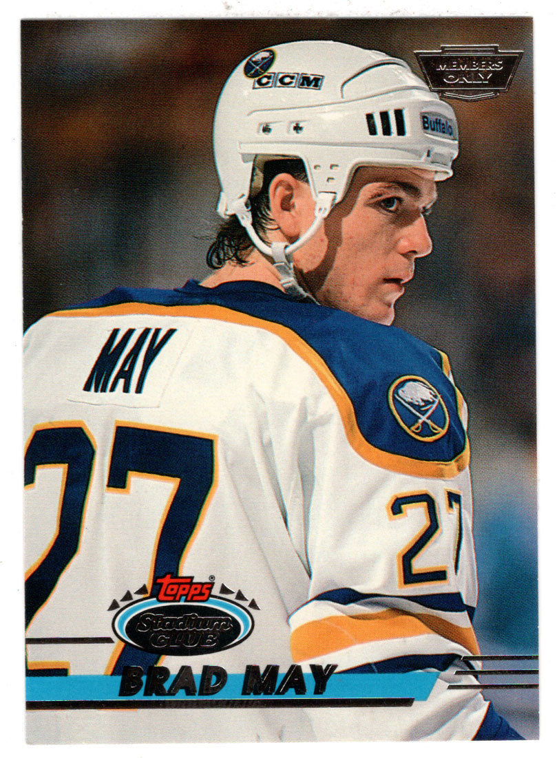 Brad May - Buffalo Sabres (NHL Hockey Card) 1993-94 Topps Stadium Club # 203 Mint