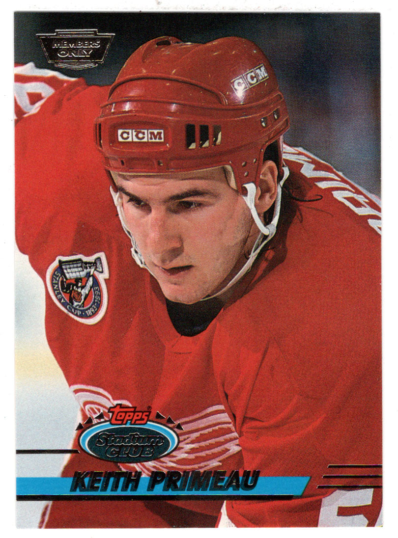Keith Primeau - Detroit Red Wings (NHL Hockey Card) 1993-94 Topps Stadium Club # 217 Mint
