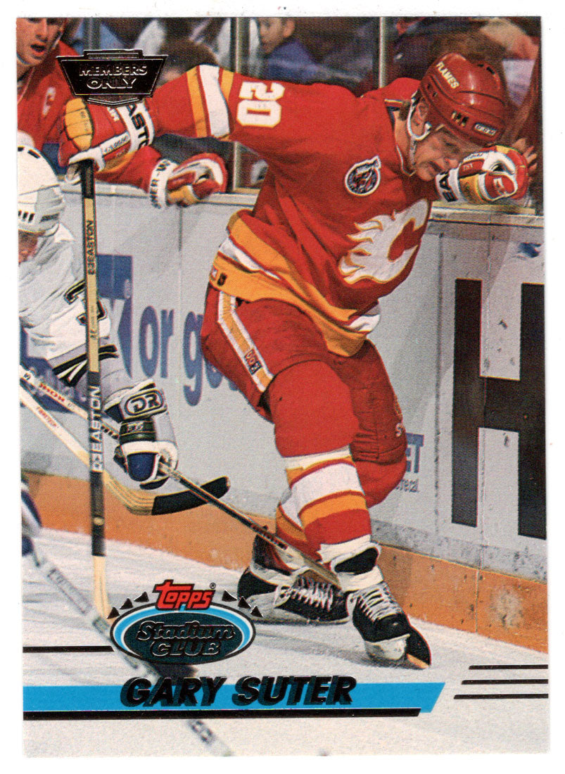 Gary Suter - Calgary Flames (NHL Hockey Card) 1993-94 Topps Stadium Club # 228 Mint