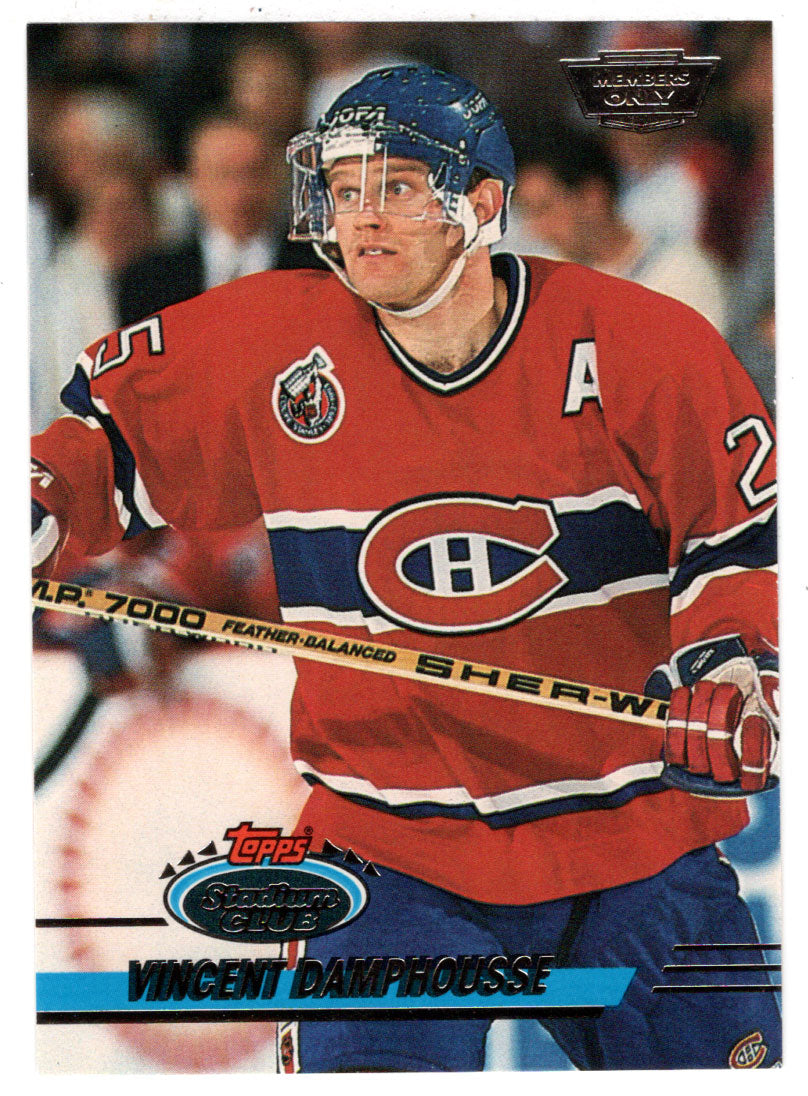 Vincent Damphousse - Montreal Canadiens (NHL Hockey Card) 1993-94 Topps Stadium Club # 240 Mint