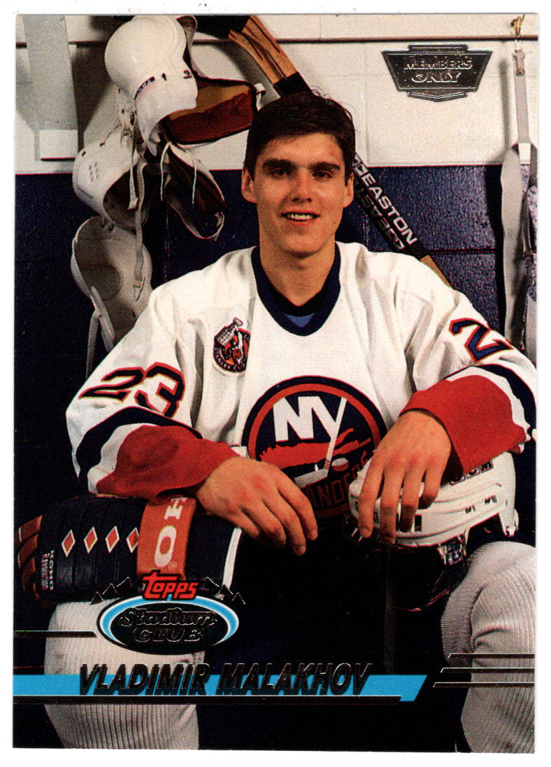 Vladimir Malakhov - New York Islanders (NHL Hockey Card) 1993-94 Topps Stadium Club # 248 Mint