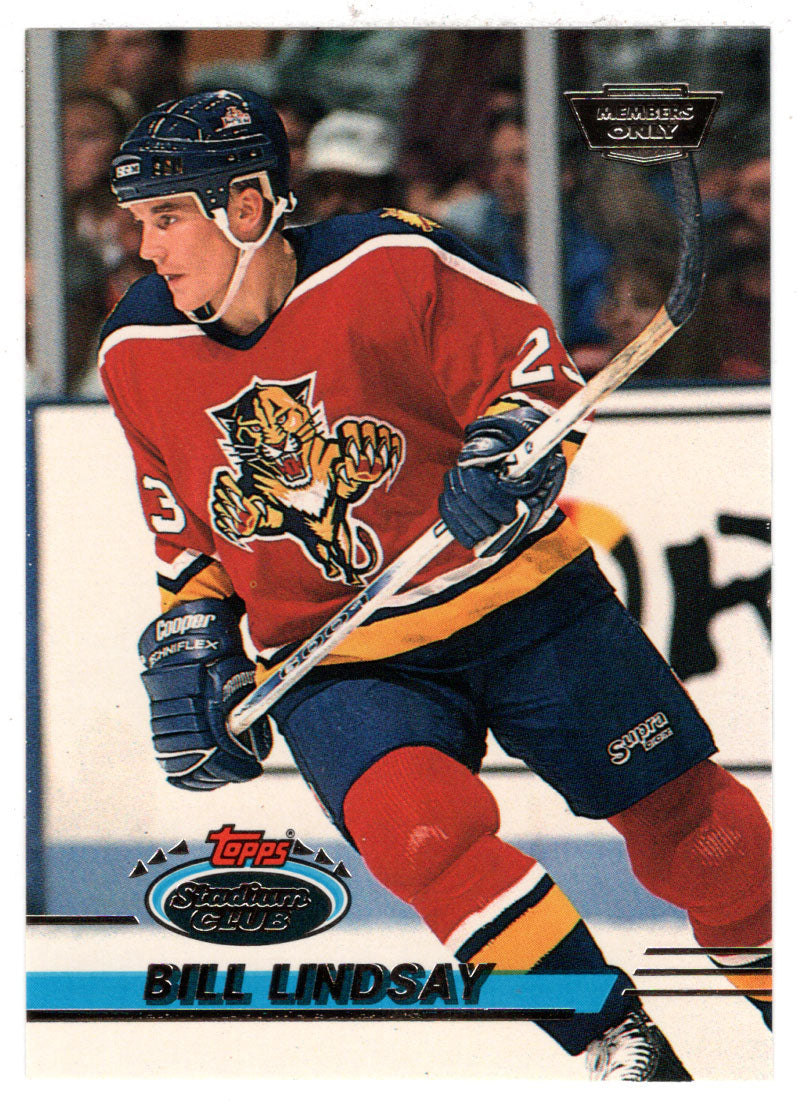 Bill Lindsay - Florida Panthers (NHL Hockey Card) 1993-94 Topps Stadium Club # 253 Mint