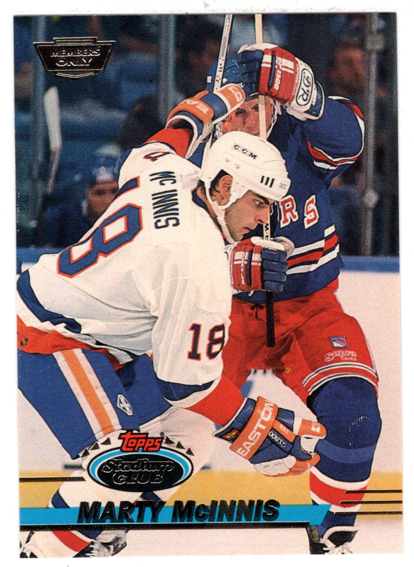Marty McInnis - New York Islanders (NHL Hockey Card) 1993-94 Topps Stadium Club # 257 Mint
