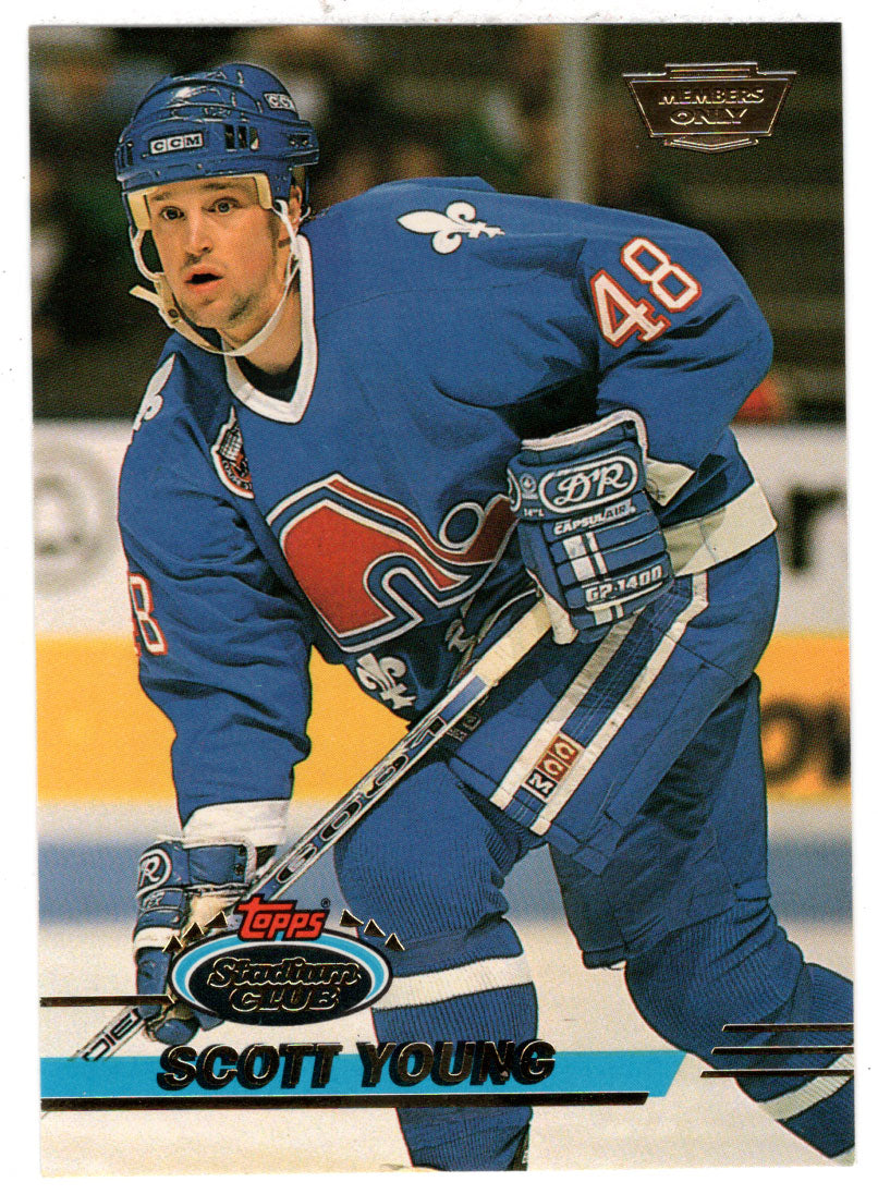 Scott Young - Quebec Nordiques (NHL Hockey Card) 1993-94 Topps Stadium Club # 261 Mint