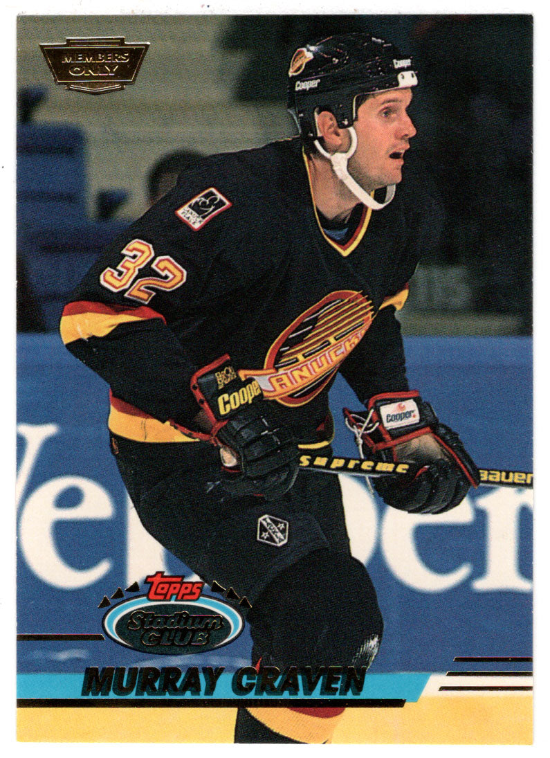 Murray Craven - Vancouver Canucks (NHL Hockey Card) 1993-94 Topps Stadium Club # 264 Mint