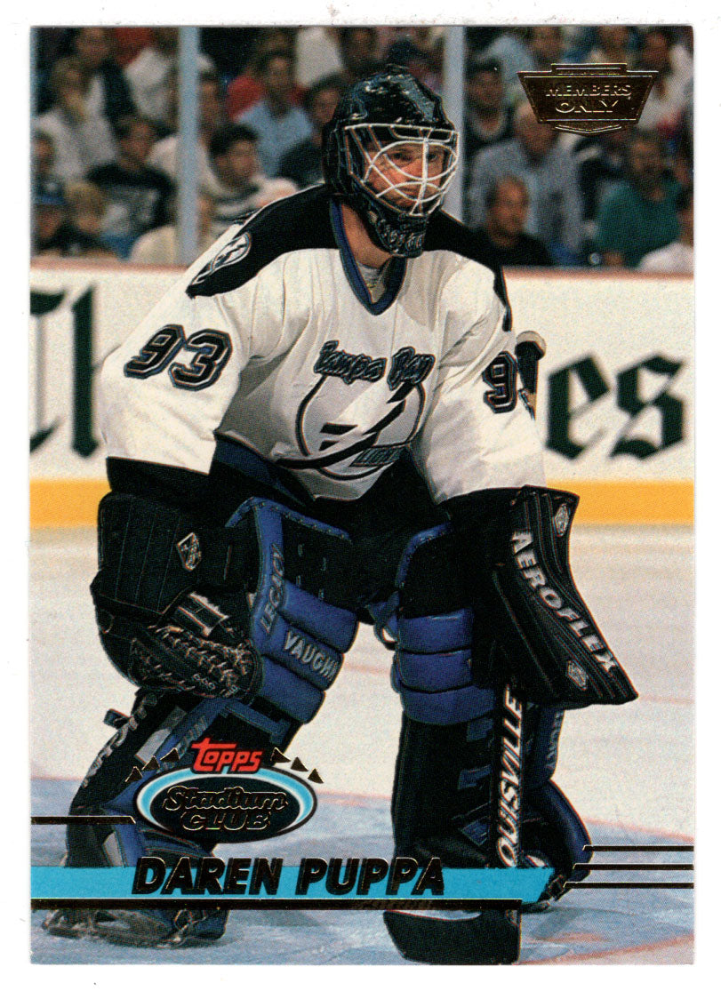 Daren Puppa - Tampa Bay Lightning (NHL Hockey Card) 1993-94 Topps Stadium Club # 275 Mint