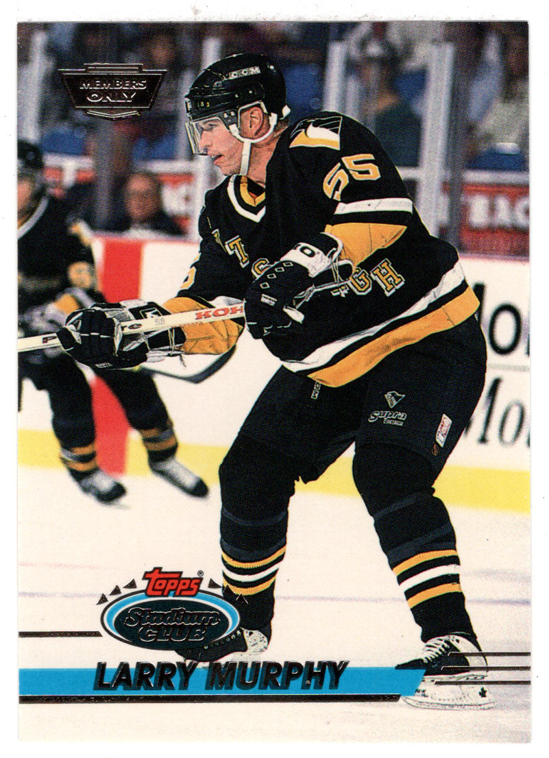 Larry Murphy - Pittsburgh Penguins (NHL Hockey Card) 1993-94 Topps Stadium Club # 283 Mint