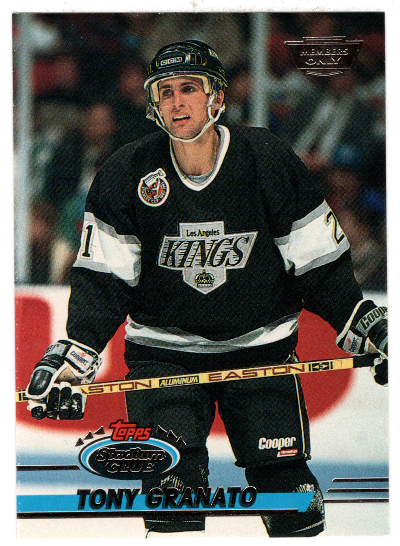 Tony Granato - Los Angeles Kings (NHL Hockey Card) 1993-94 Topps Stadium Club # 285 Mint