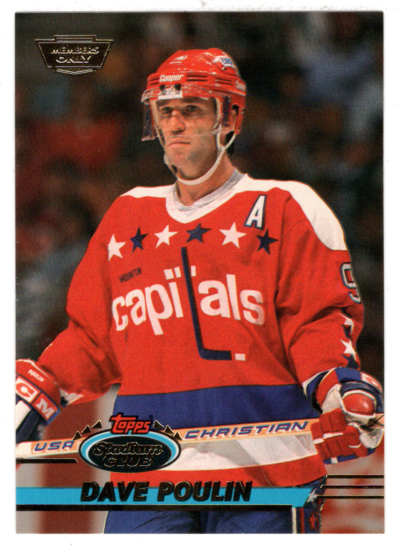 Dave Poulin - Washington Capitals (NHL Hockey Card) 1993-94 Topps Stadium Club # 301 Mint