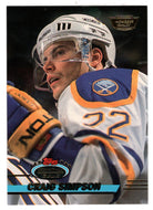 Craig Simpson - Buffalo Sabres (NHL Hockey Card) 1993-94 Topps Stadium Club # 305 Mint