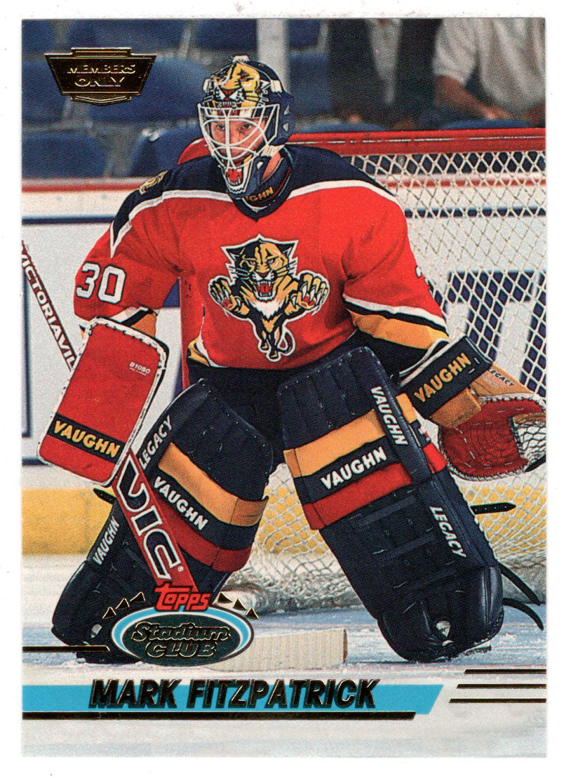 Mark Fitzpatrick - Florida Panthers (NHL Hockey Card) 1993-94 Topps Stadium Club # 307 Mint