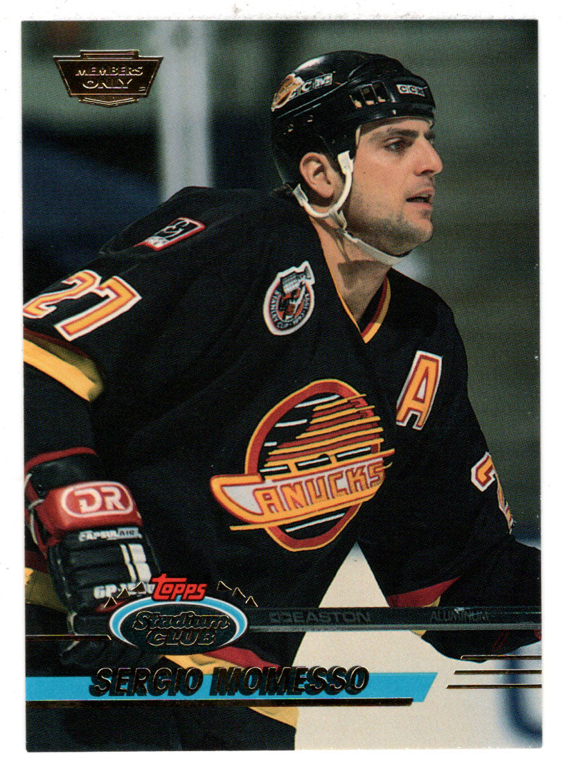 Sergio Momesso - Vancouver Canucks (NHL Hockey Card) 1993-94 Topps Stadium Club # 323 Mint