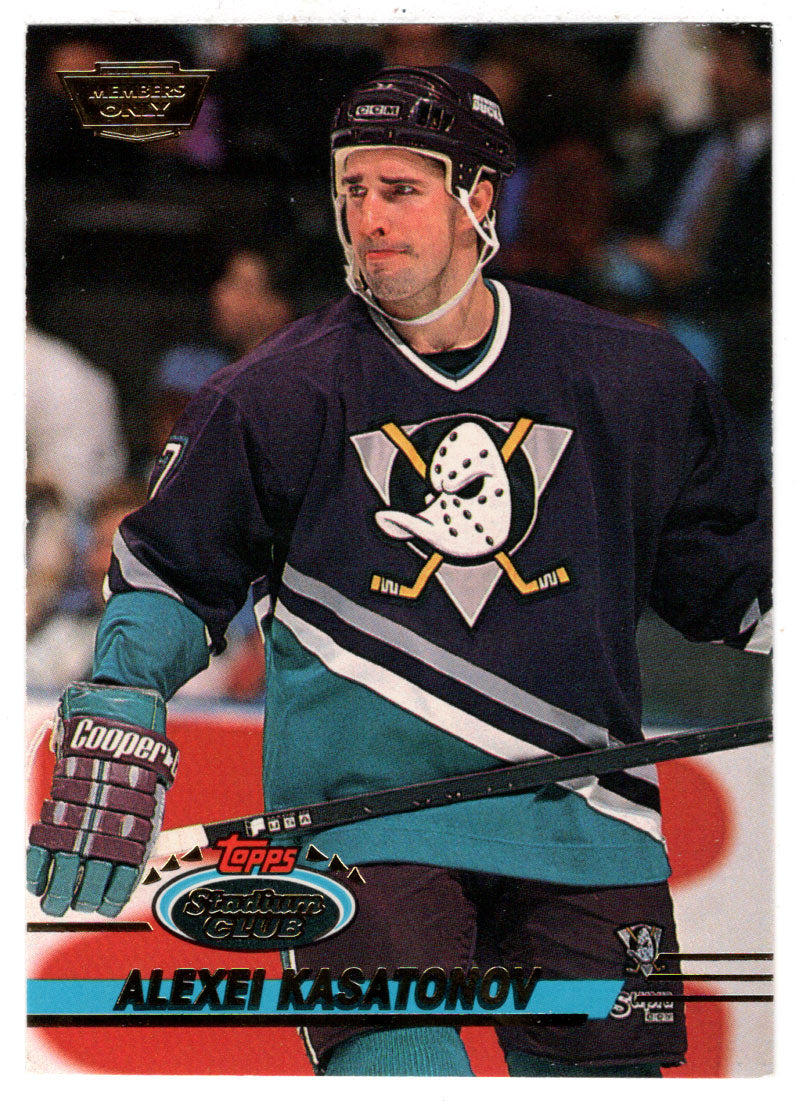 Alexei Kasatonov - Anaheim Ducks (NHL Hockey Card) 1993-94 Topps Stadium Club # 332 Mint