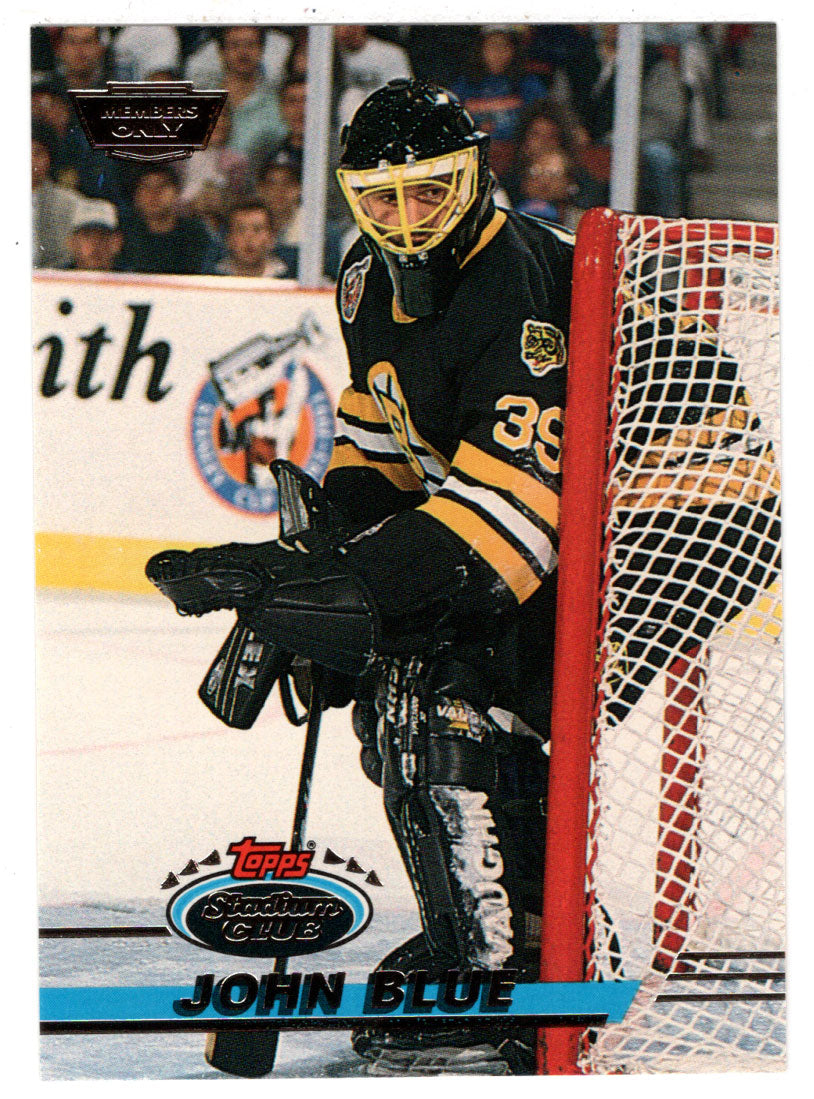 John Blue - Boston Bruins (NHL Hockey Card) 1993-94 Topps Stadium Club # 334 Mint