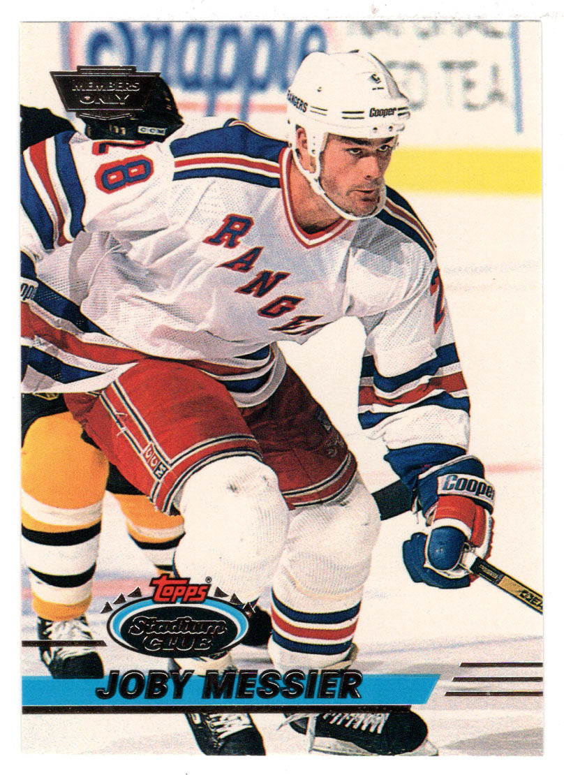Joby Messier RC - New York Rangers (NHL Hockey Card) 1993-94 Topps Stadium Club # 339 Mint