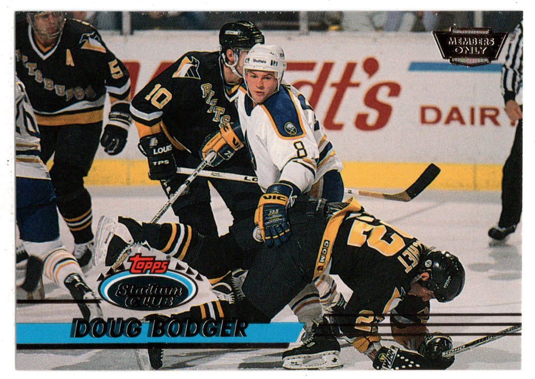 Doug Bodger - Buffalo Sabres (NHL Hockey Card) 1993-94 Topps Stadium Club # 354 Mint