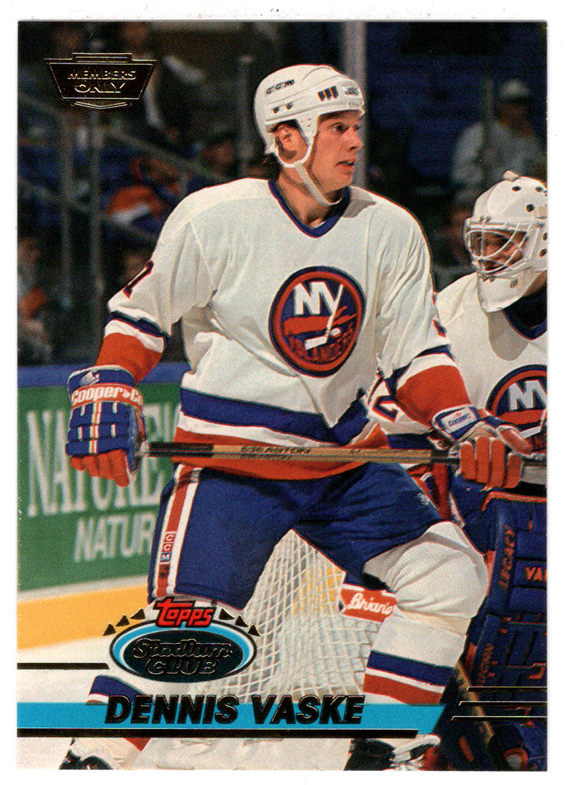 Dennis Vaske - New York Islanders (NHL Hockey Card) 1993-94 Topps Stadium Club # 358 Mint