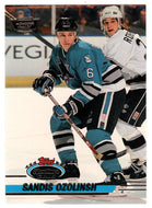 Sandis Ozolinsh - San Jose Sharks (NHL Hockey Card) 1993-94 Topps Stadium Club # 362 Mint