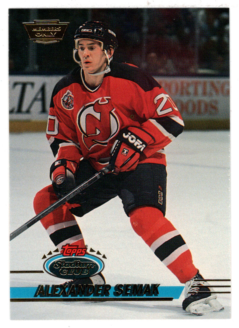 Alexander Semak - New Jersey Devils (NHL Hockey Card) 1993-94 Topps Stadium Club # 365 Mint
