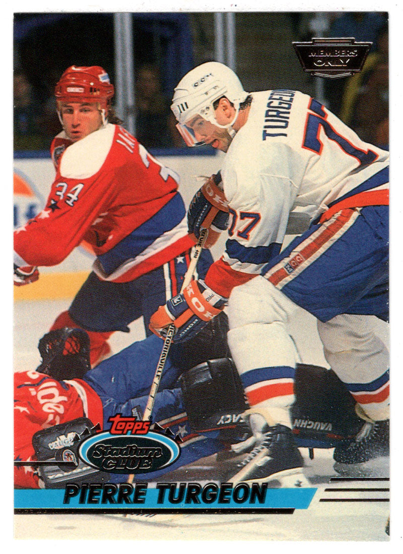 Pierre Turgeon - New York Islanders (NHL Hockey Card) 1993-94 Topps Stadium Club # 380 Mint
