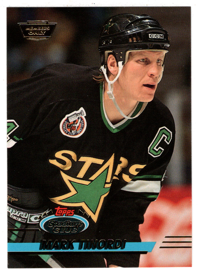 Mark Tinordi - Dallas Stars (NHL Hockey Card) 1993-94 Topps Stadium Club # 383 Mint