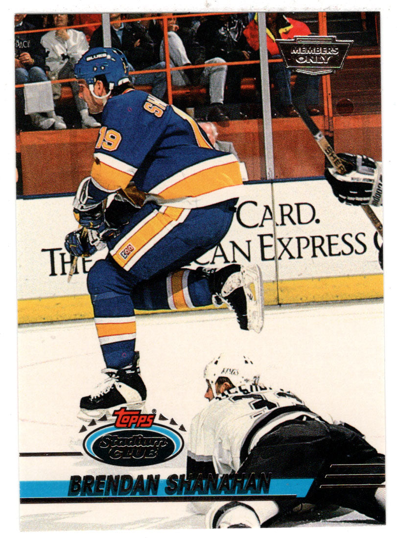 Brendan Shanahan - St. Louis Blues (NHL Hockey Card) 1993-94 Topps Stadium Club # 389 Mint