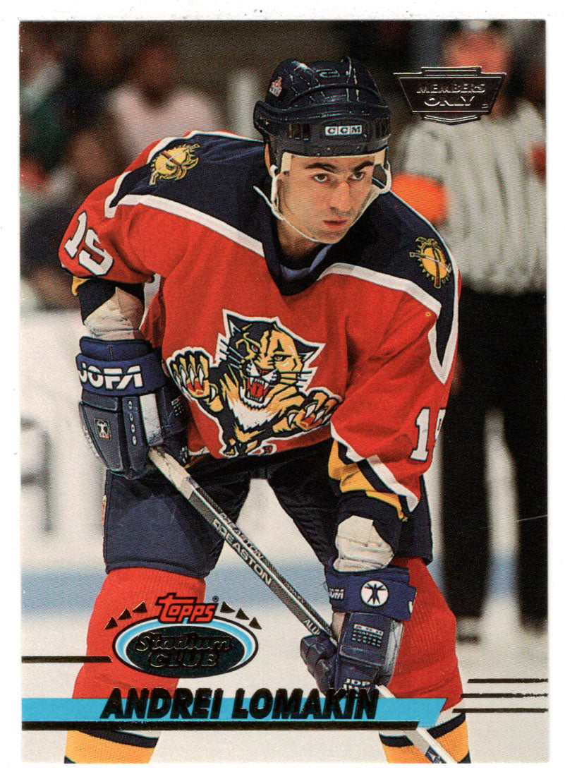Andrei Lomakin - Florida Panthers (NHL Hockey Card) 1993-94 Topps Stadium Club # 402 Mint