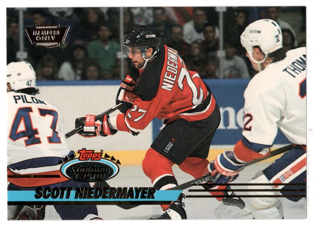 Scott Niedermayer - New Jersey Devils (NHL Hockey Card) 1993-94 Topps Stadium Club # 403 Mint