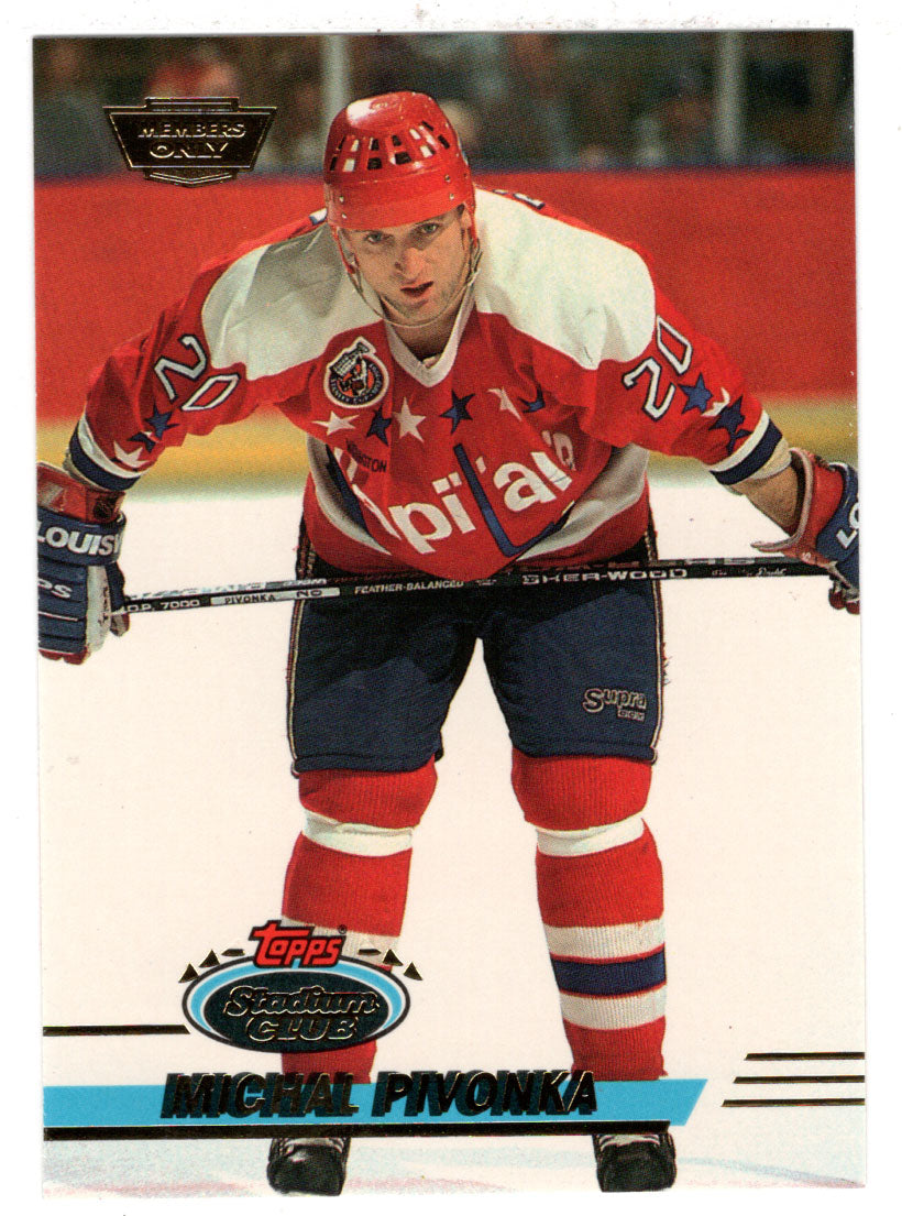 Michal Pivonka - Washington Capitals (NHL Hockey Card) 1993-94 Topps Stadium Club # 405 Mint