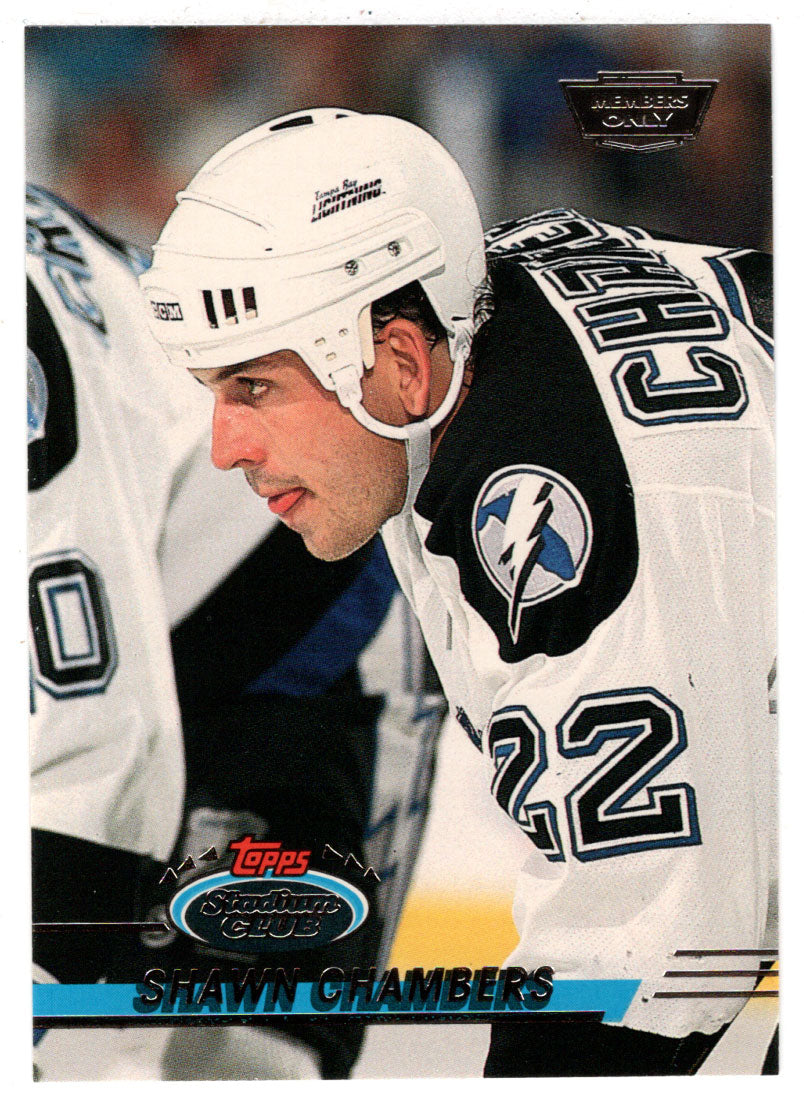 Shawn Chambers - Tampa Bay Lightning (NHL Hockey Card) 1993-94 Topps Stadium Club # 412 Mint