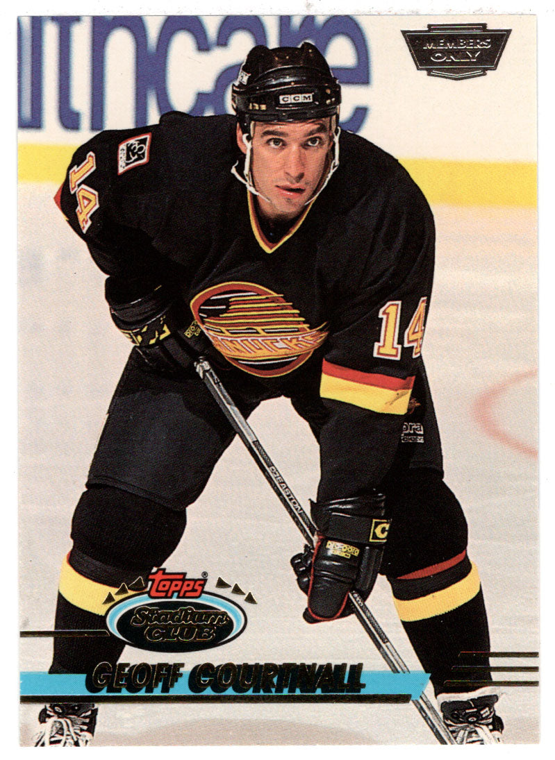 Geoff Courtnall - Vancouver Canucks (NHL Hockey Card) 1993-94 Topps Stadium Club # 413 Mint