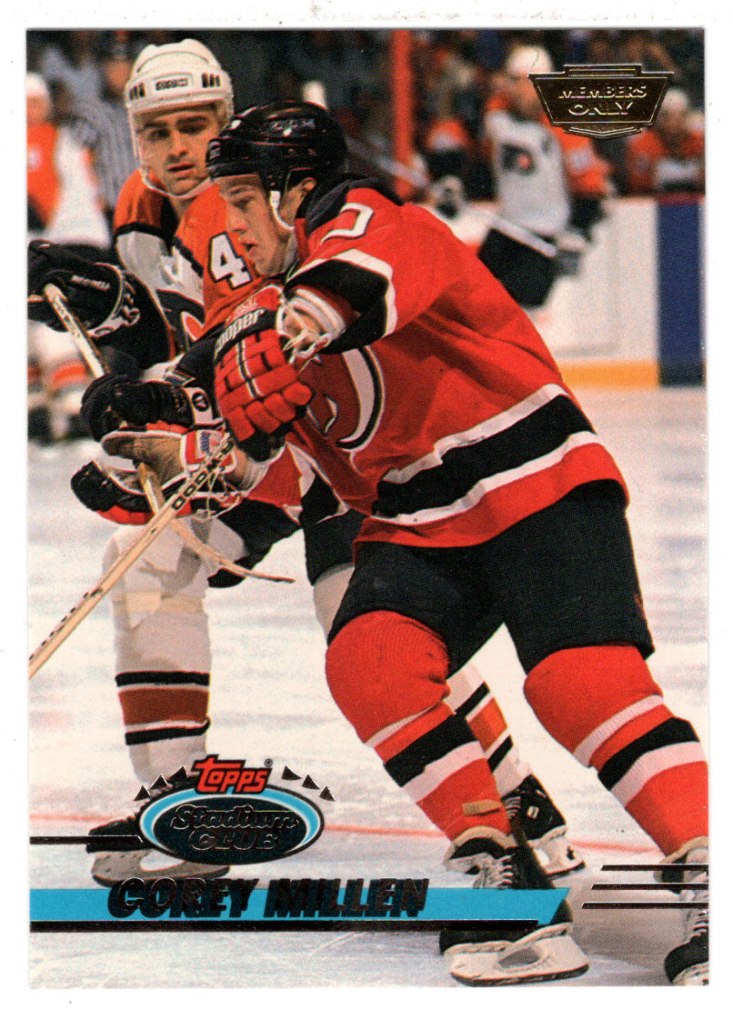 Corey Millen - New Jersey Devils (NHL Hockey Card) 1993-94 Topps Stadium Club # 437 Mint