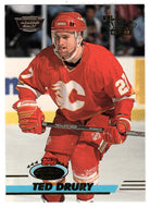 Ted Drury - Calgary Flames (NHL Hockey Card) 1993-94 Topps Stadium Club # 443 Mint