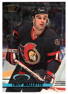 Troy Mallette - Ottawa Senators (NHL Hockey Card) 1993-94 Topps Stadium Club # 444 Mint