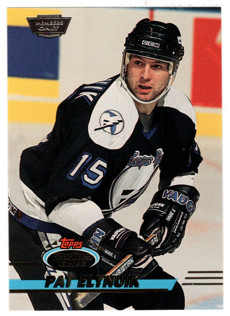 Pat Elynuik - Tampa Bay Lightning (NHL Hockey Card) 1993-94 Topps Stadium Club # 447 Mint