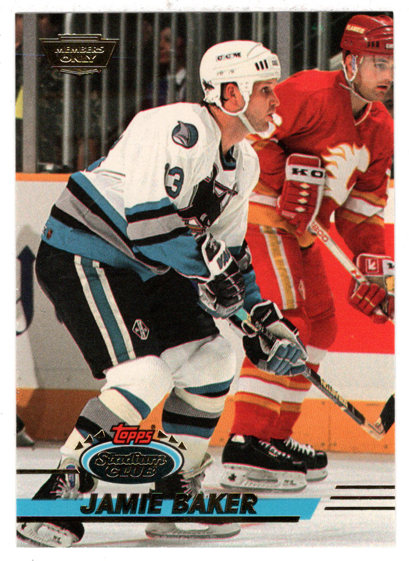 Jamie Baker - San Jose Sharks (NHL Hockey Card) 1993-94 Topps Stadium Club # 461 Mint